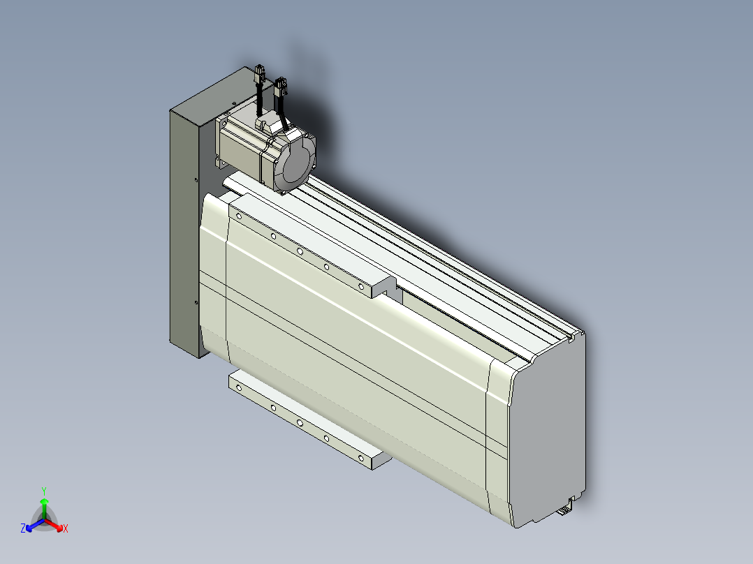 VF丝杆传动-一般环境VF27-Lxx-C-S200-BR-ZP75-D3正等轴测图