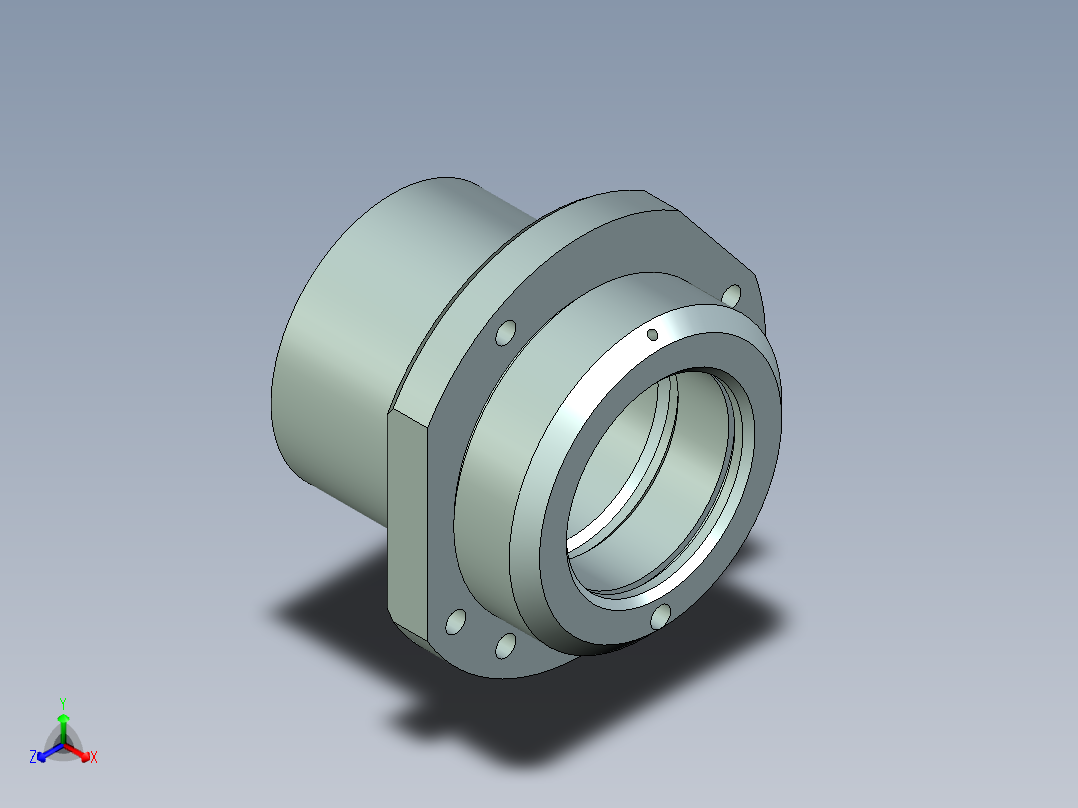 Q280-CA6140车床I轴轴承座机械加工工艺及钻φ5斜孔夹具设计正等轴测图