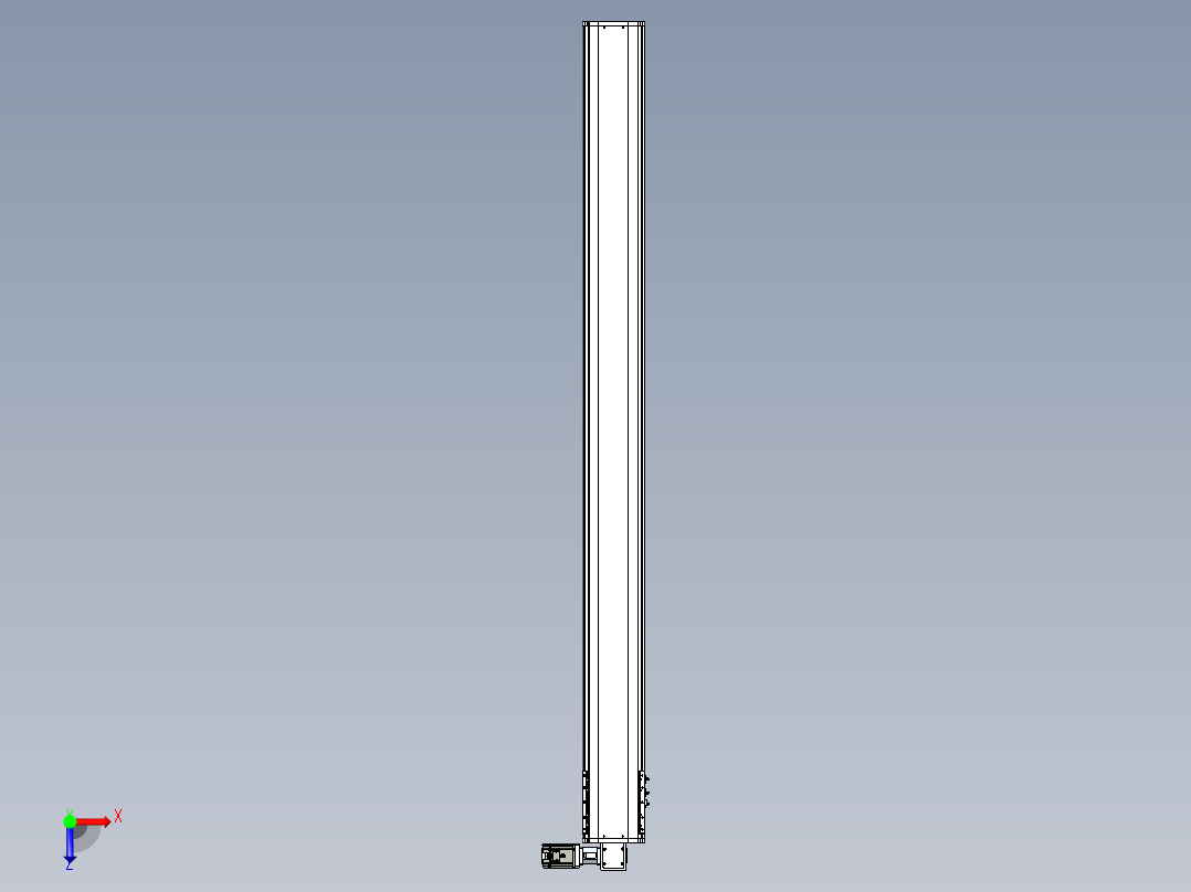 东锦同步带传动-直线滑台模组DH210B-L150-S2400-BL-P750W-C3俯视图