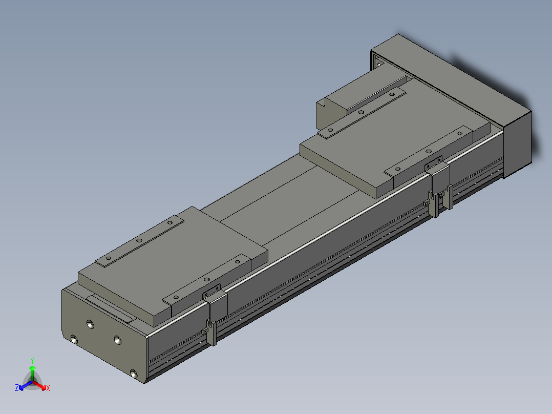 直线模组LHC17-S400-L设计图纸