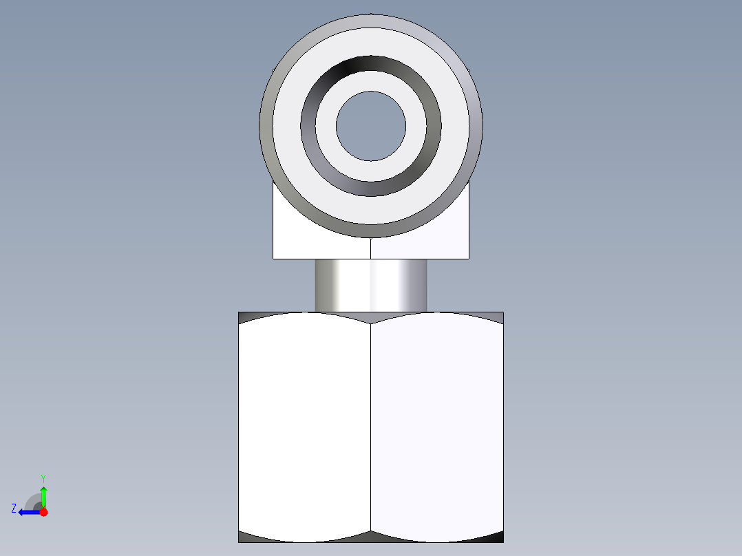 卡套式工业通用硬管接头EO_Standpipe_branch_tee_EVT08SOMD71右视图