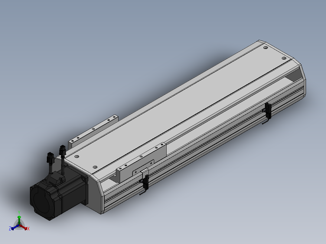 精密模组MY170-T10-400L-BC-P75B-C4-C正等轴测图
