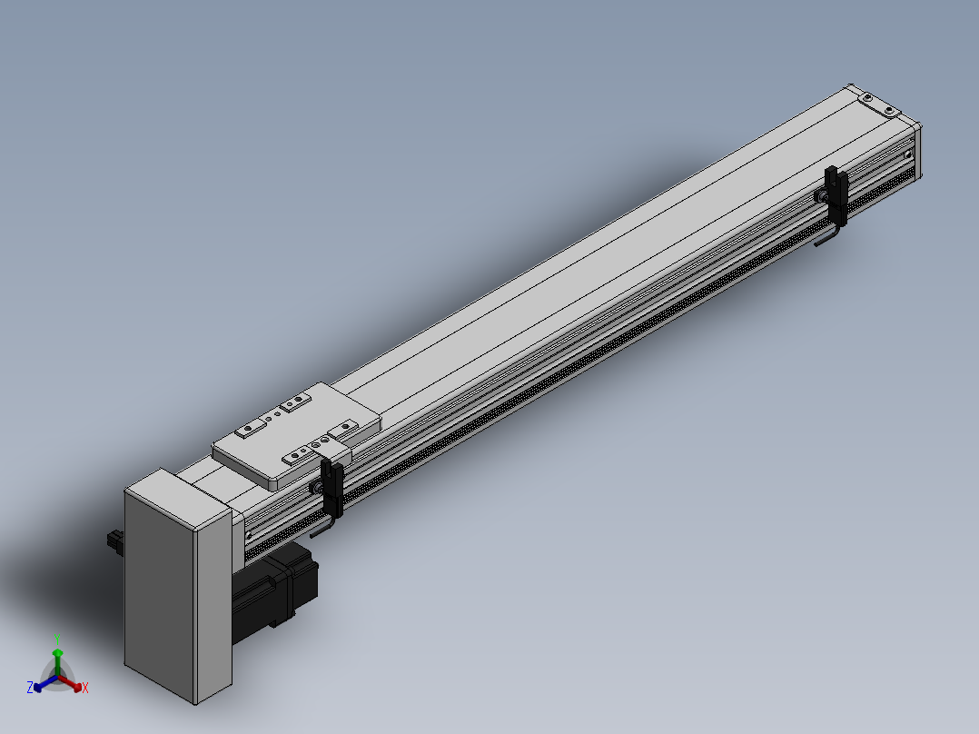 精密模组MY60-T10-450L-BM-P10-C4-C正等轴测图