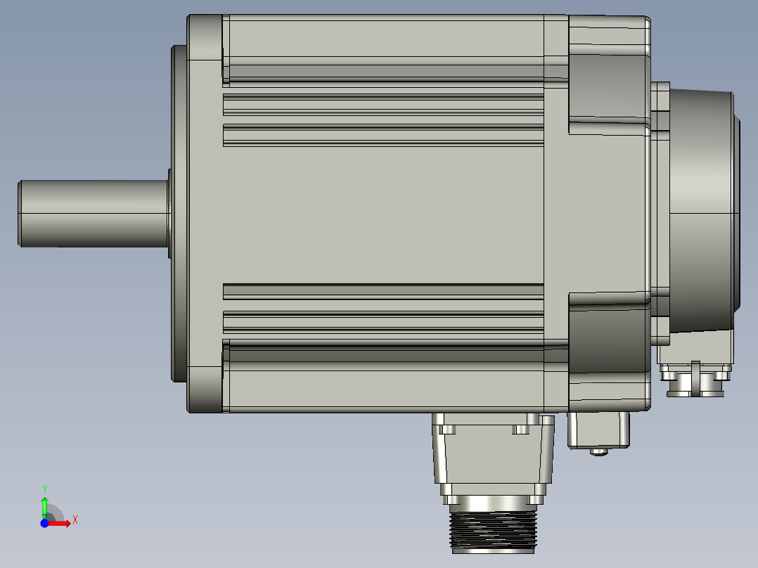 电机MS6G-130CN15BZ2-41P5前视图