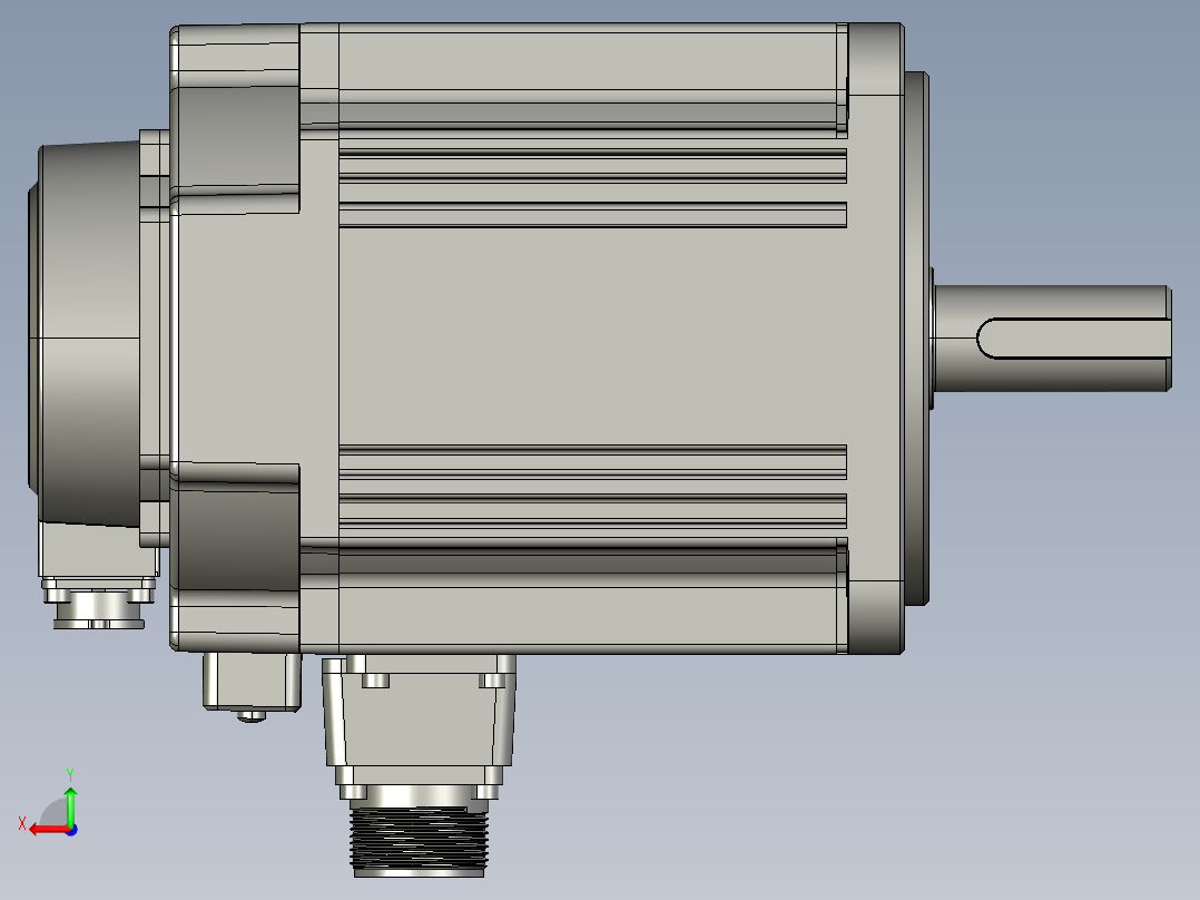 电机MS6G-130CN15BZ2-41P5后视图