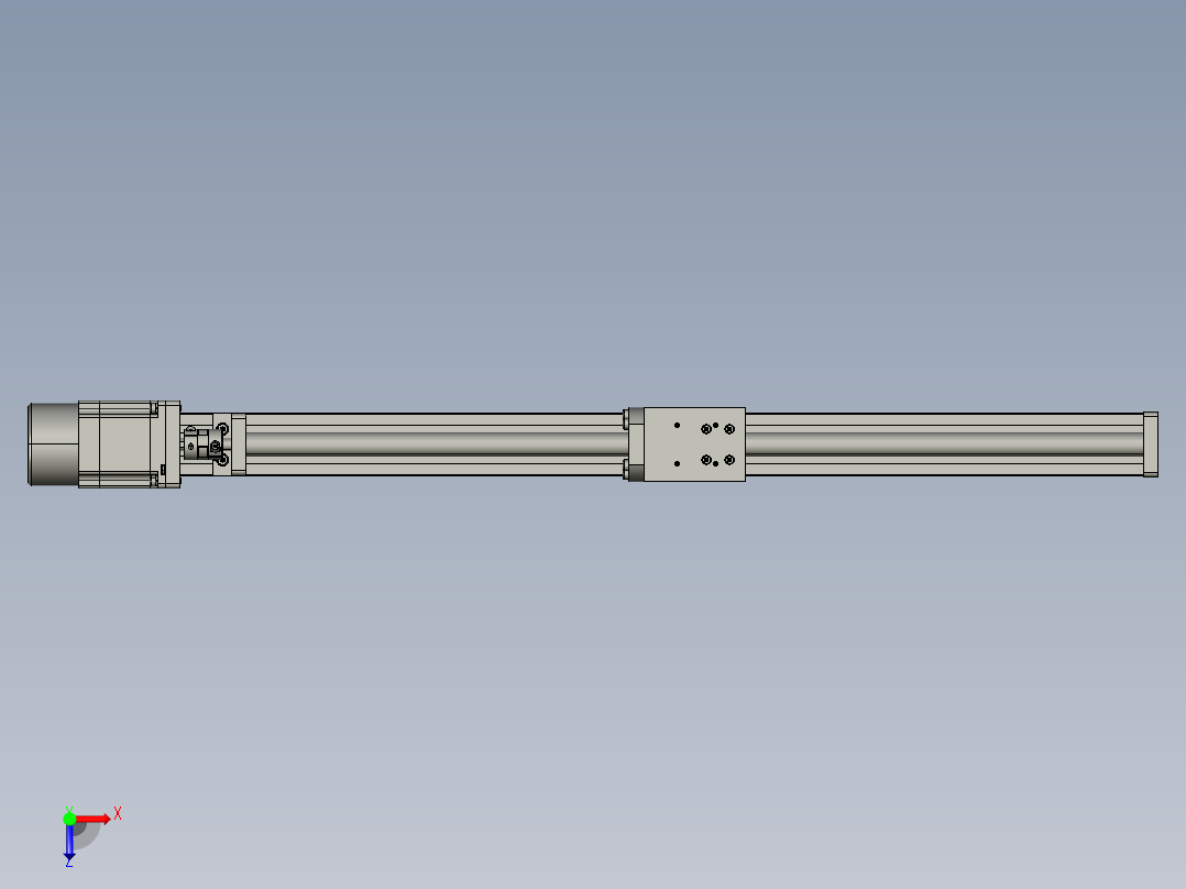 模组FSK40-L10C7-BC-B57-500行程（B57刹车电机）俯视图