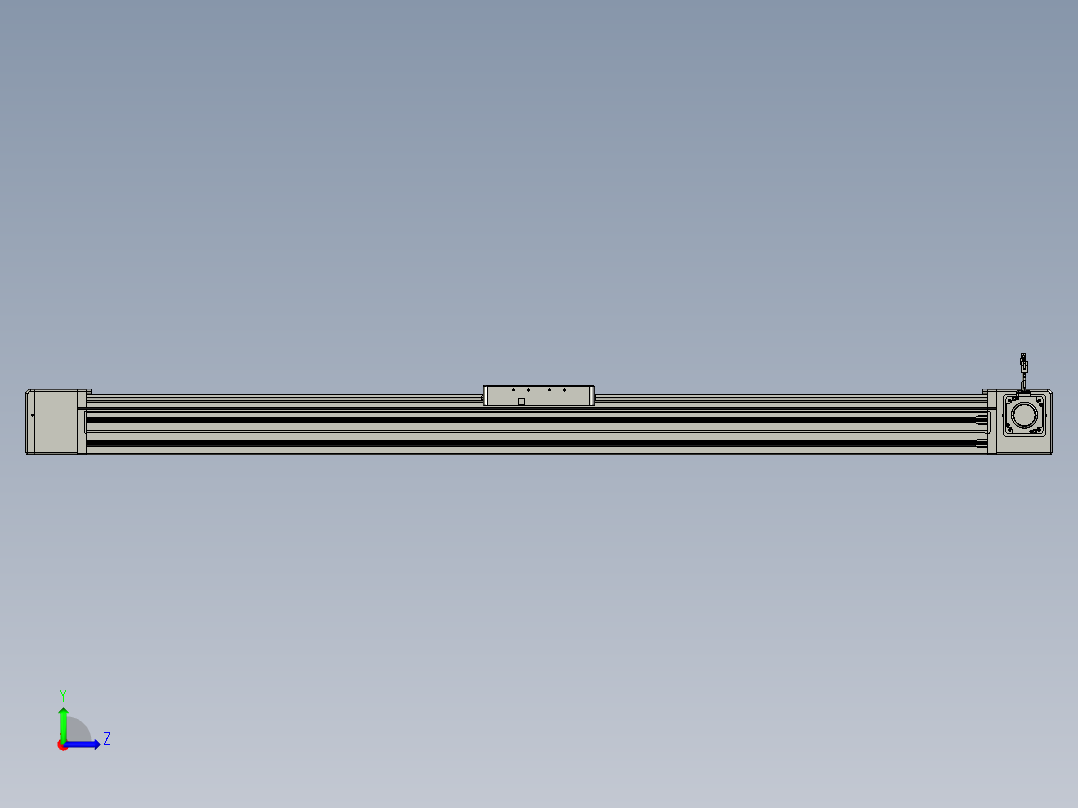 威洛博直线电机模组EB20-L224-S1650-R-ZP75-MS3-5K左视图