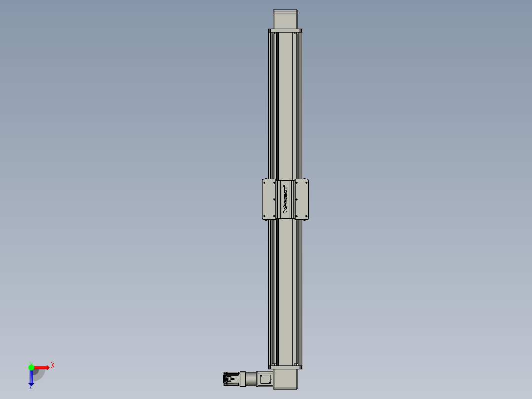 威洛博直线电机模组EB20-L224-S1650-R-ZP75-MS3-5K俯视图