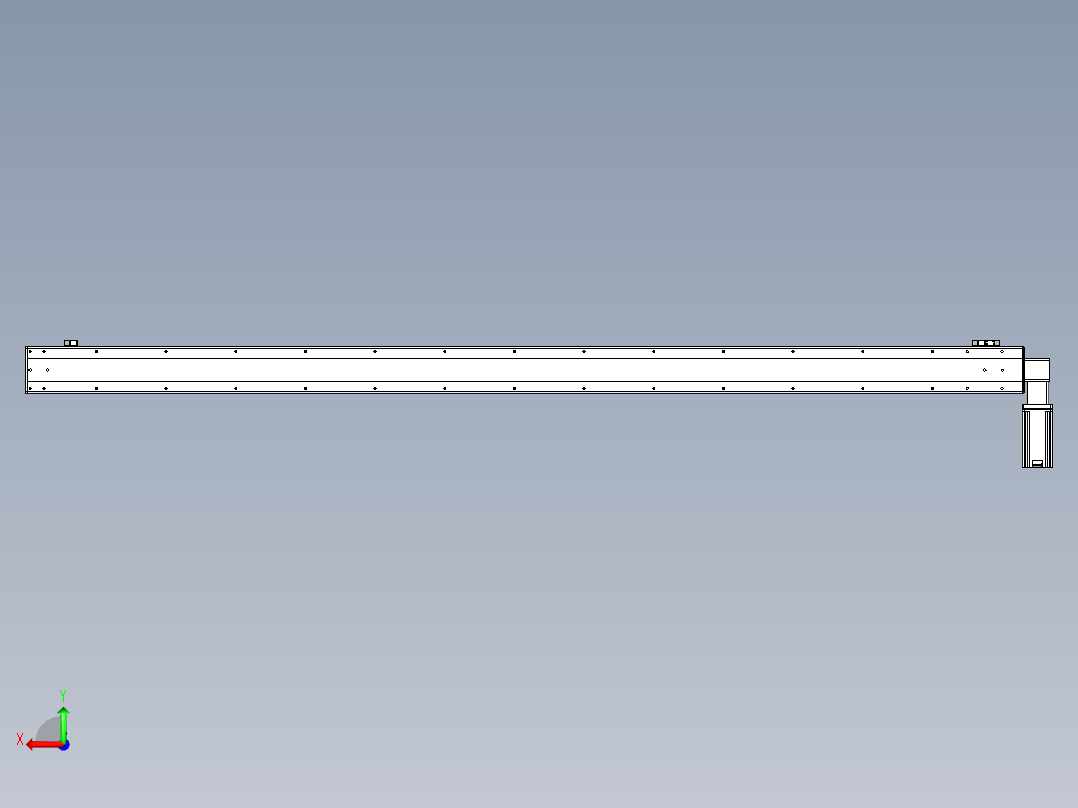 同步带滑台-半封闭B13-L90-S2600-L-Z86-D3后视图