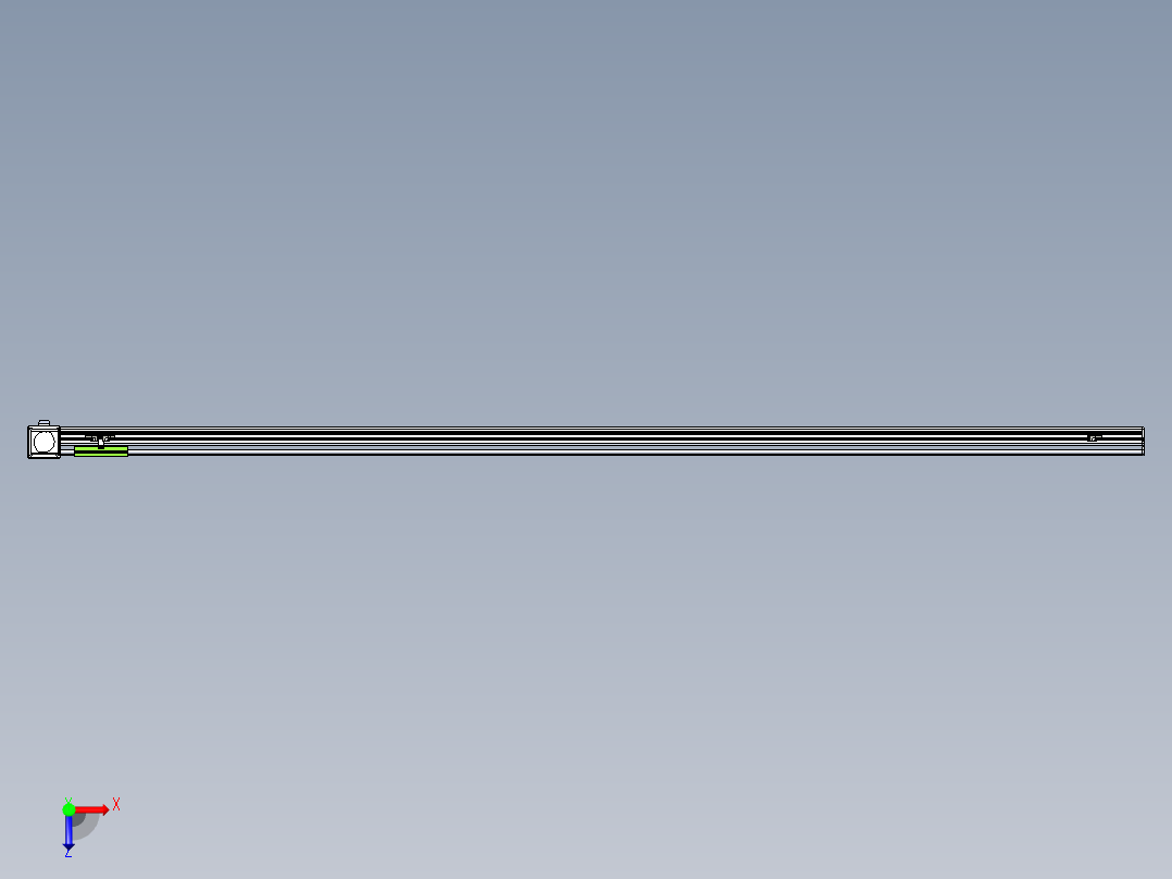 同步带滑台-半封闭B13-L90-S2600-L-Z86-D3俯视图