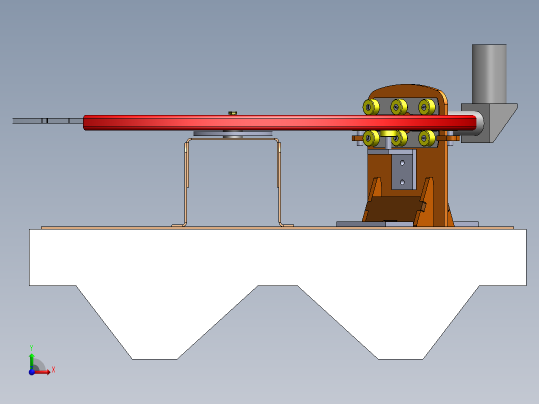 机械虹膜前视图