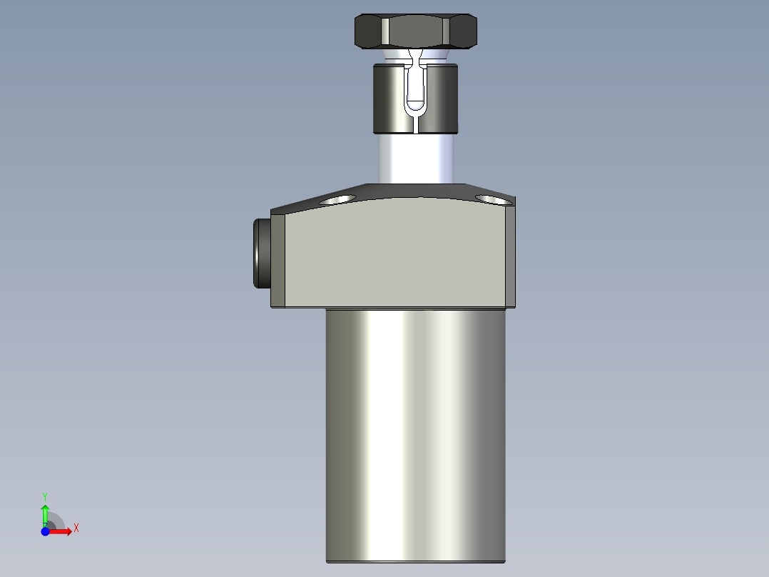KOSMEKLHS0360-CR多系列多零件图纸模型前视图