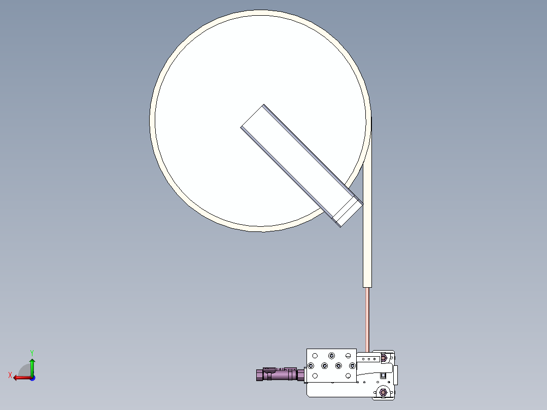 卡扣自动装配机 五金铰链卡条自动装配机后视图