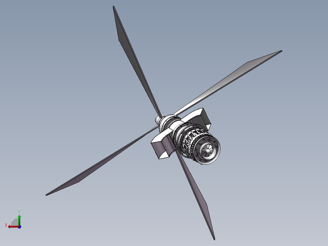 航空发动机齿轮减速器及传动装置设计 CAD图纸 和 说明书后视图