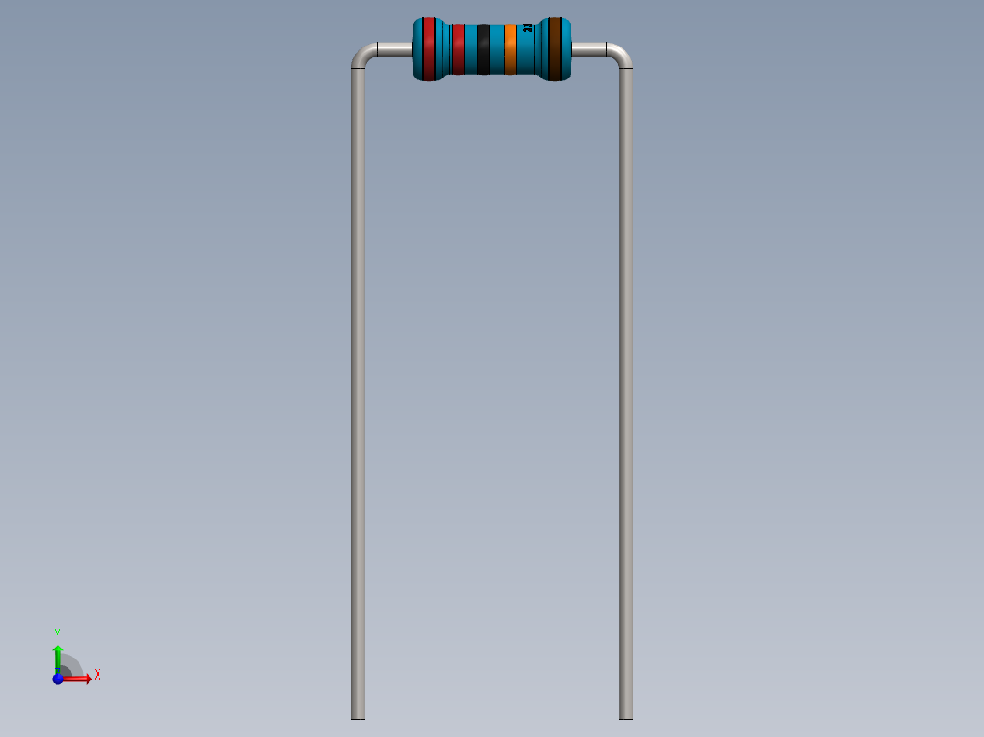 电容器 二极管 电阻器-Resistor 220K Ohm Blue前视图