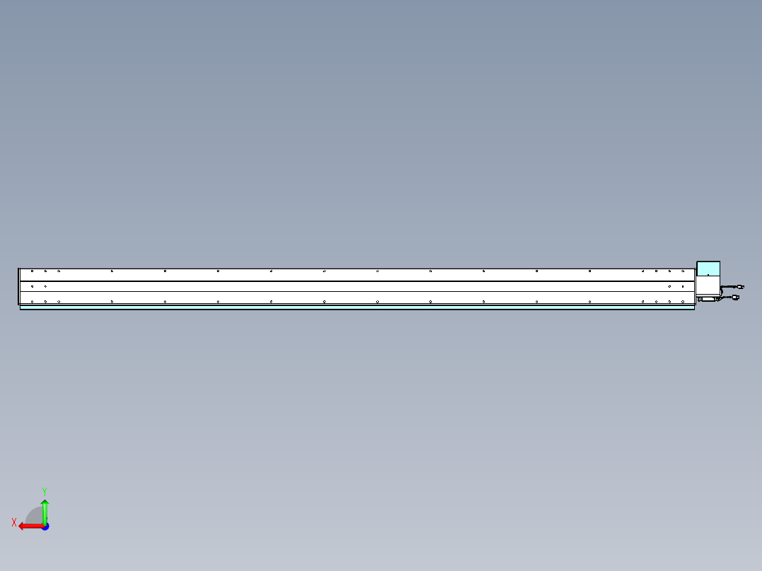 威洛博VBC同步带传动一无尘环境VBC14-L45-S2250-BRU-ZP75-C3后视图