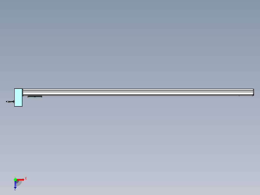 威洛博VBC同步带传动一无尘环境VBC14-L45-S2250-BRU-ZP75-C3俯视图