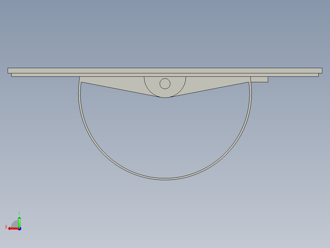 机架门旋转隐形暗拉手(UWAKS孔距76)后视图