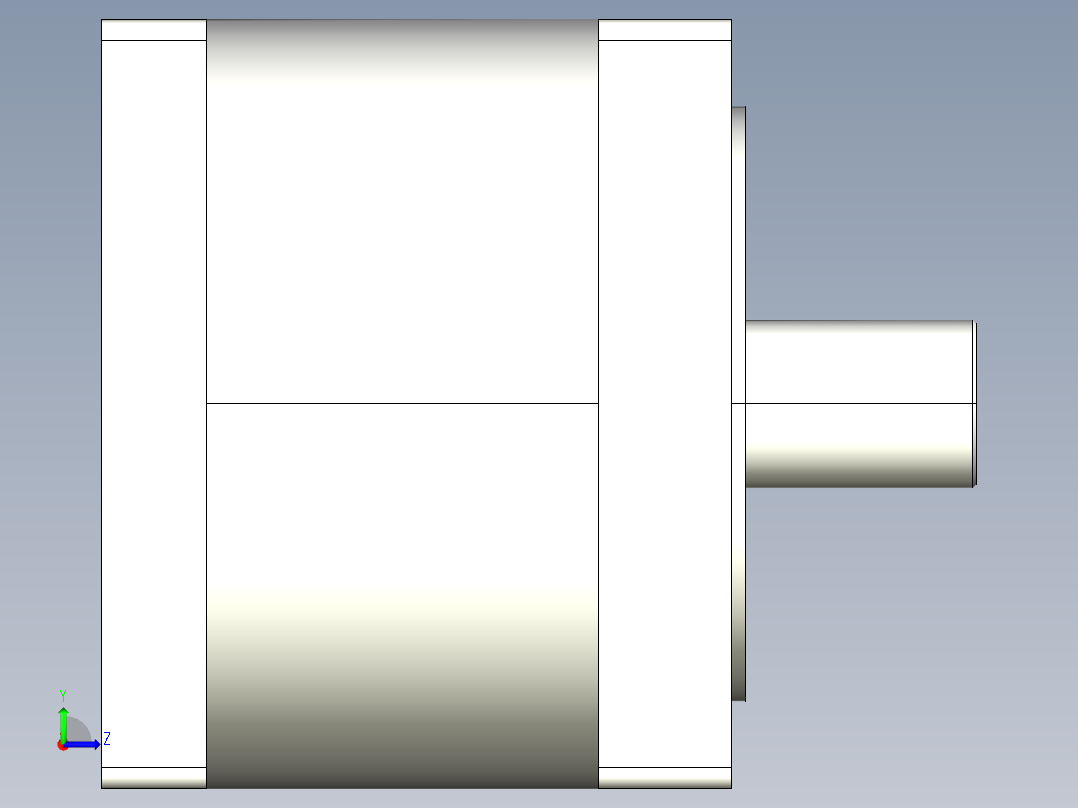110RN伺服系列精密行星减速机左视图
