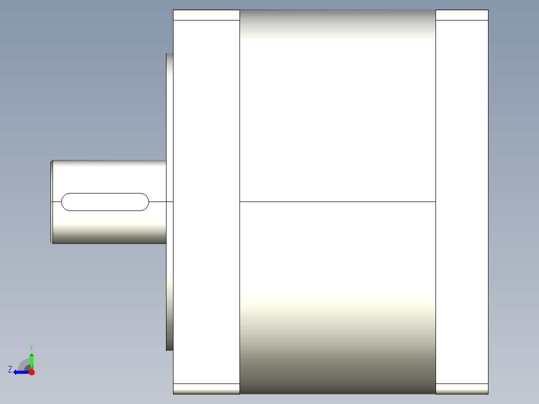 110RN伺服系列精密行星减速机右视图