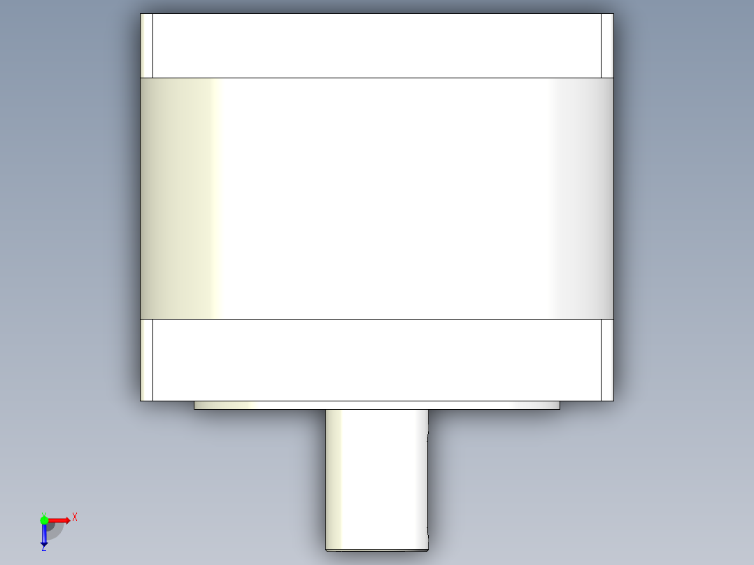 110RN伺服系列精密行星减速机俯视图