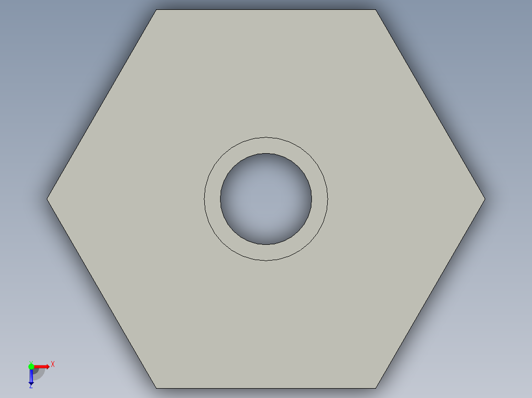 船舶管路系统SeaCor_ReducerBushing_SxSPIG_37J137247_2in x 0.5in俯视图