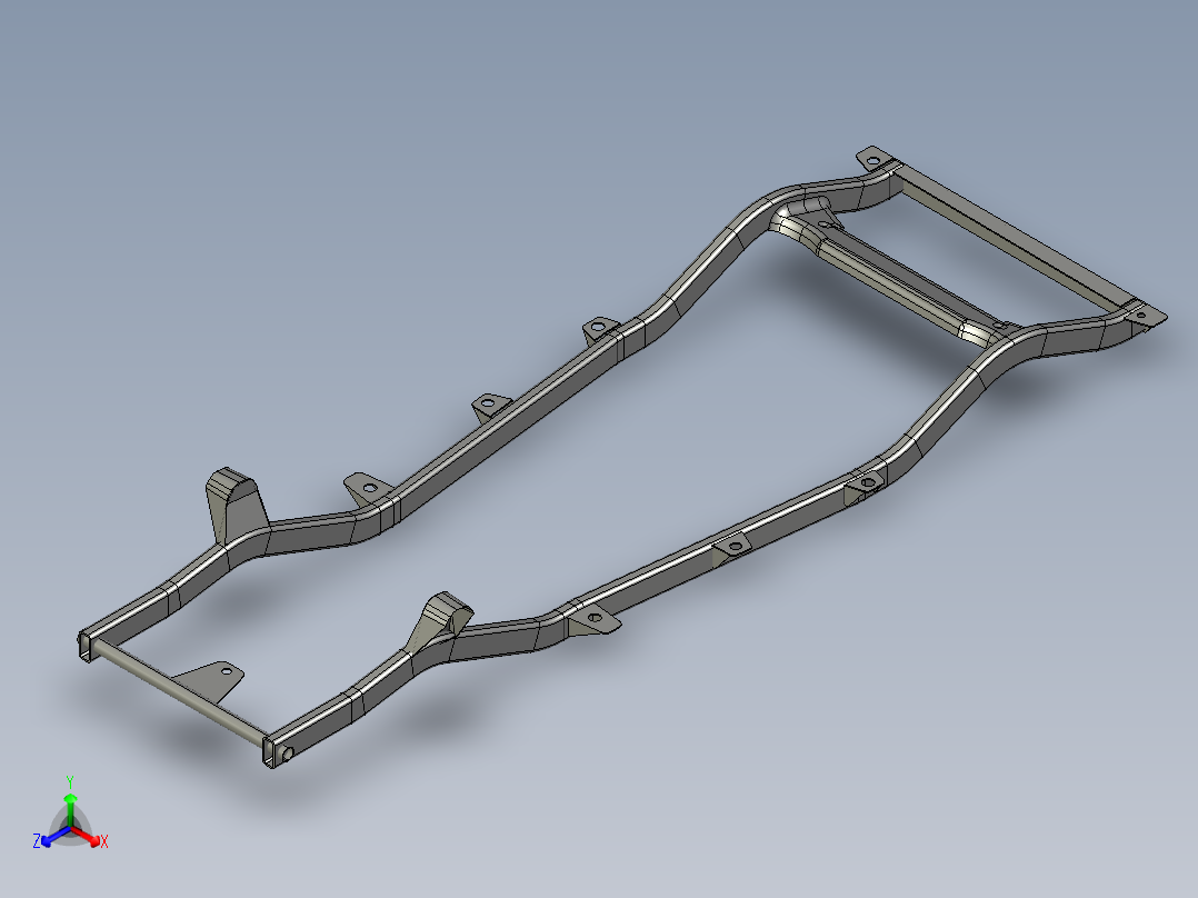 牧马人车架==686653==40正等轴测图