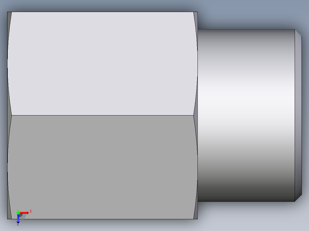 卡套式工业通用硬管接头EO_Swivel_connector_GAI12SR71X俯视图