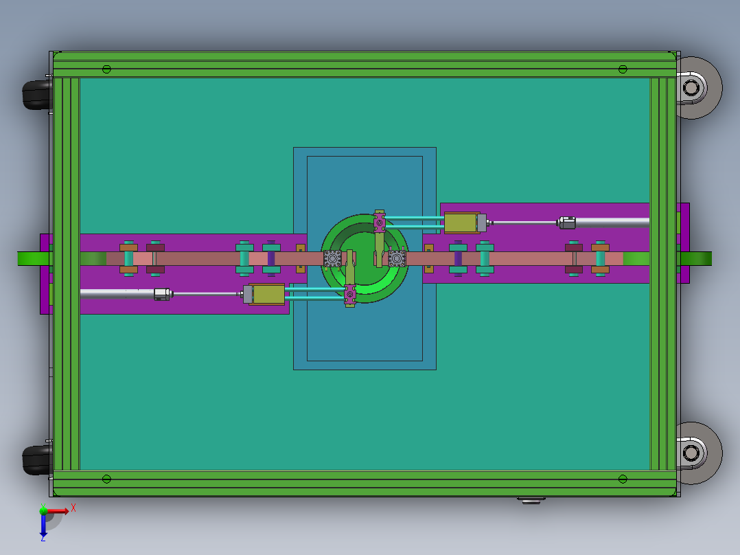 自动贴胶带裁断一体机sw18可编辑俯视图