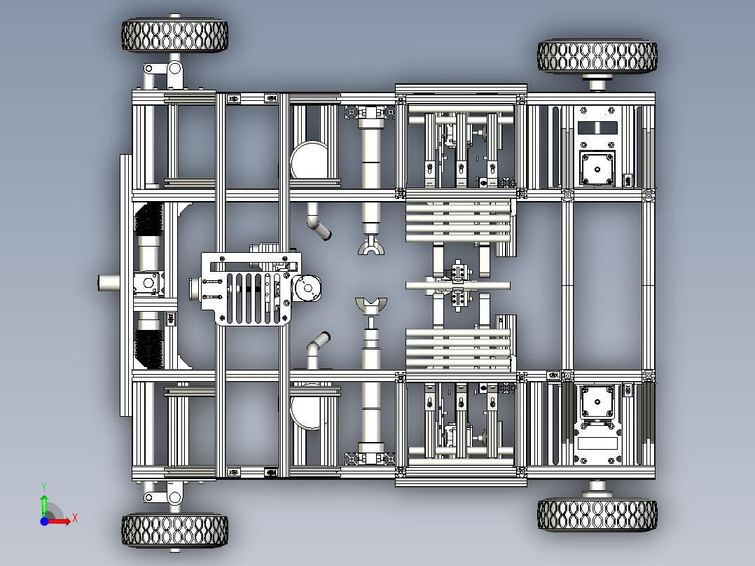 沙漠种植机器人step前视图