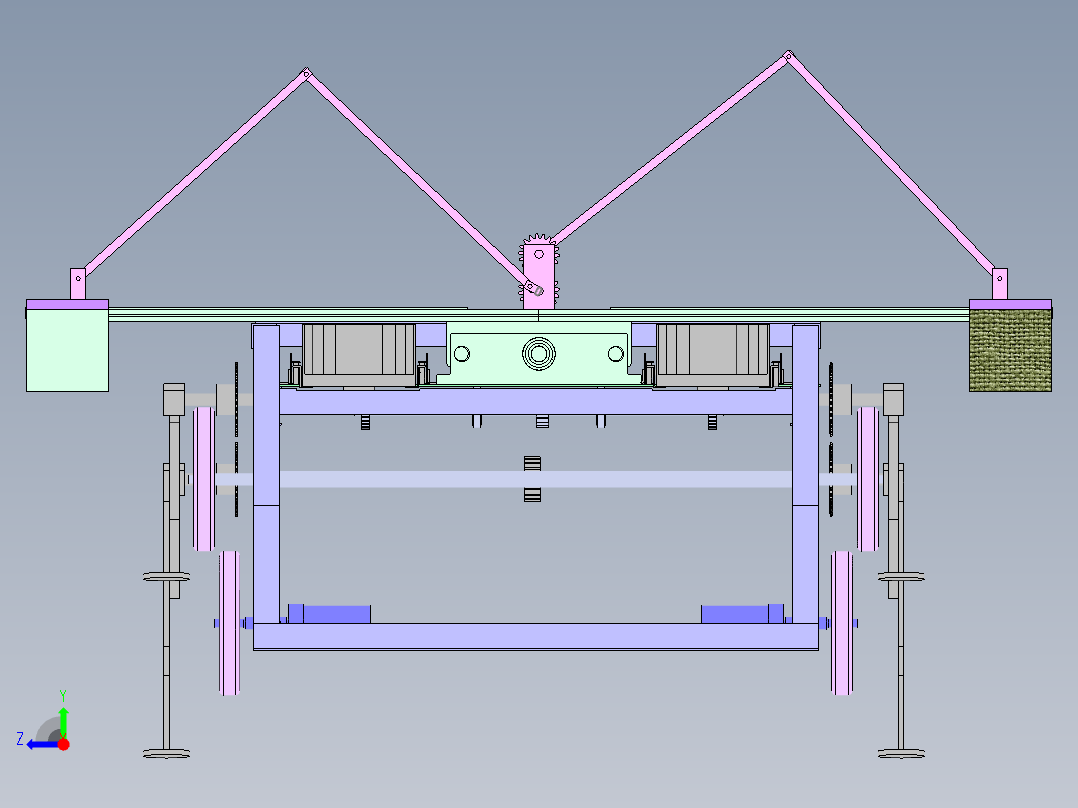 楼梯自动清洗机器人sw10可编辑右视图