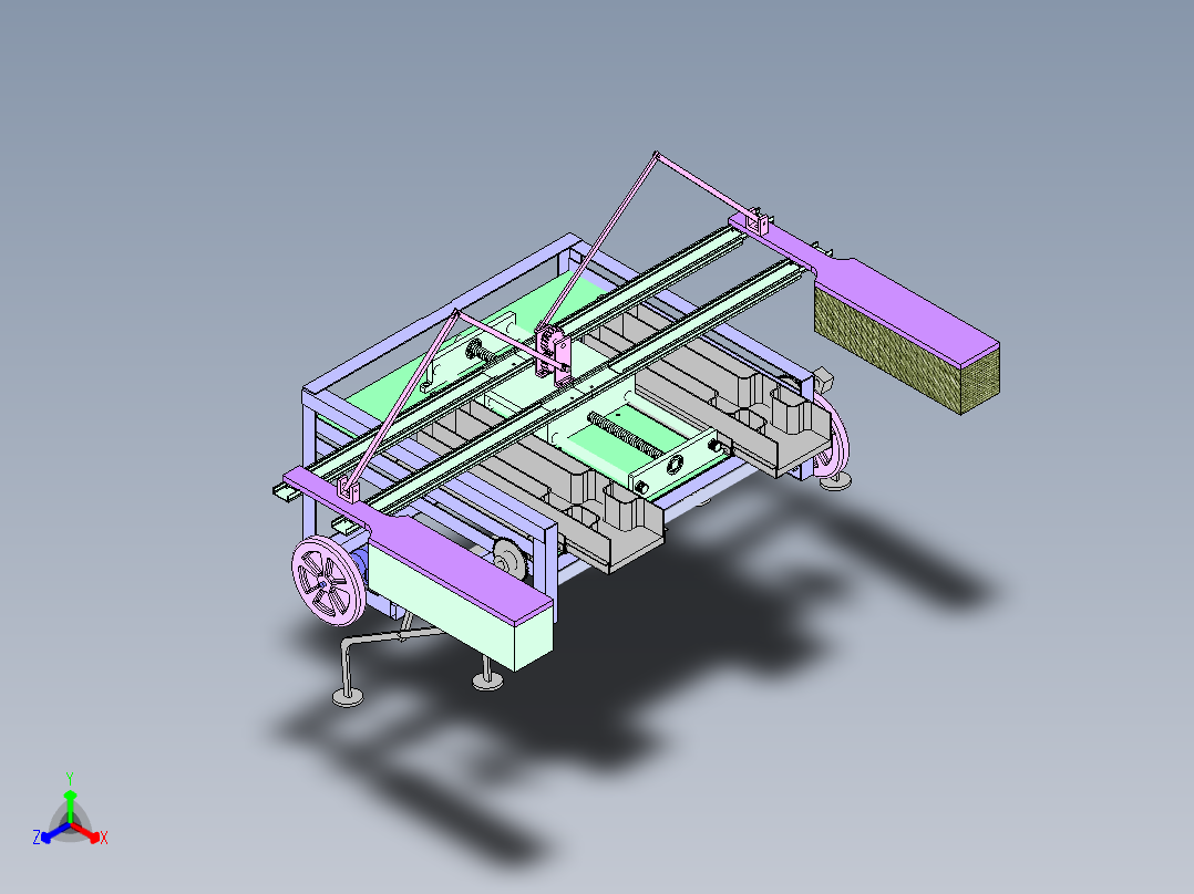 楼梯自动清洗机器人sw10可编辑正等轴测图