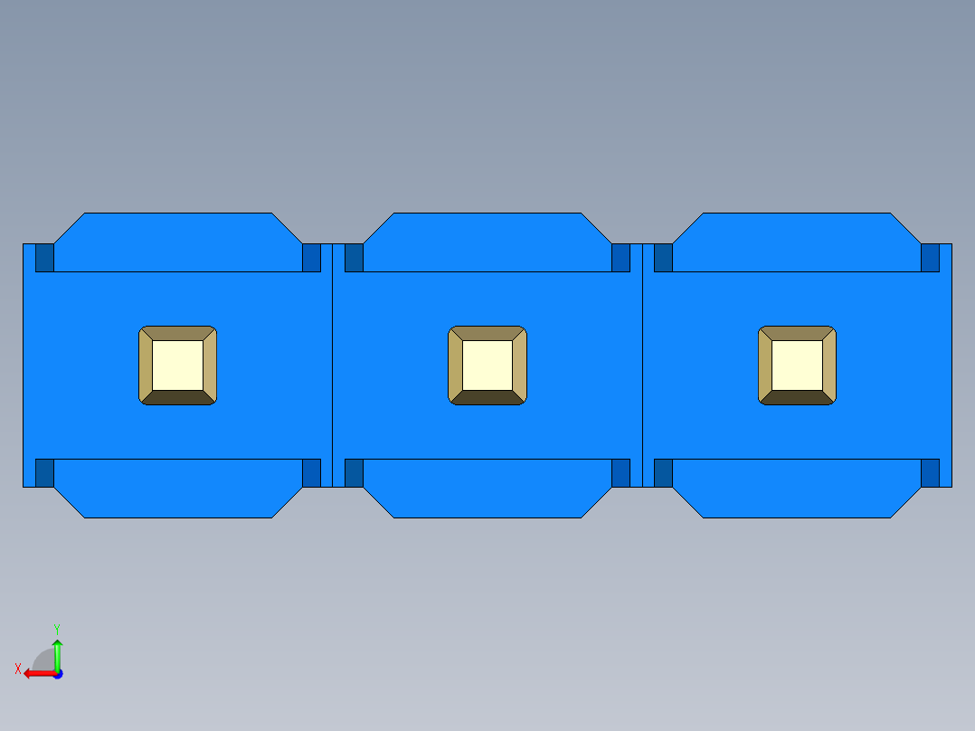 彩色公头100mil（2.54mm）系列-DS1021_blue_1x03p_100mil_Type1_rev1.0后视图
