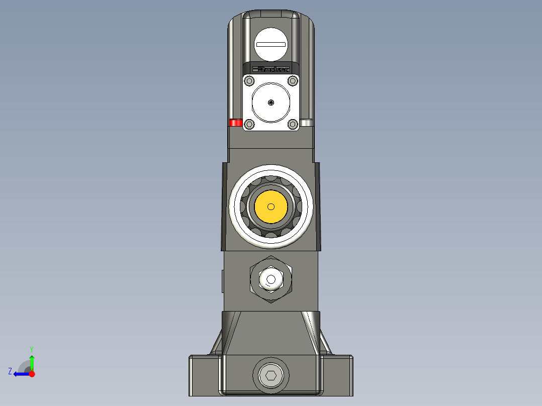压力控制阀-安全阀系列图纸右视图