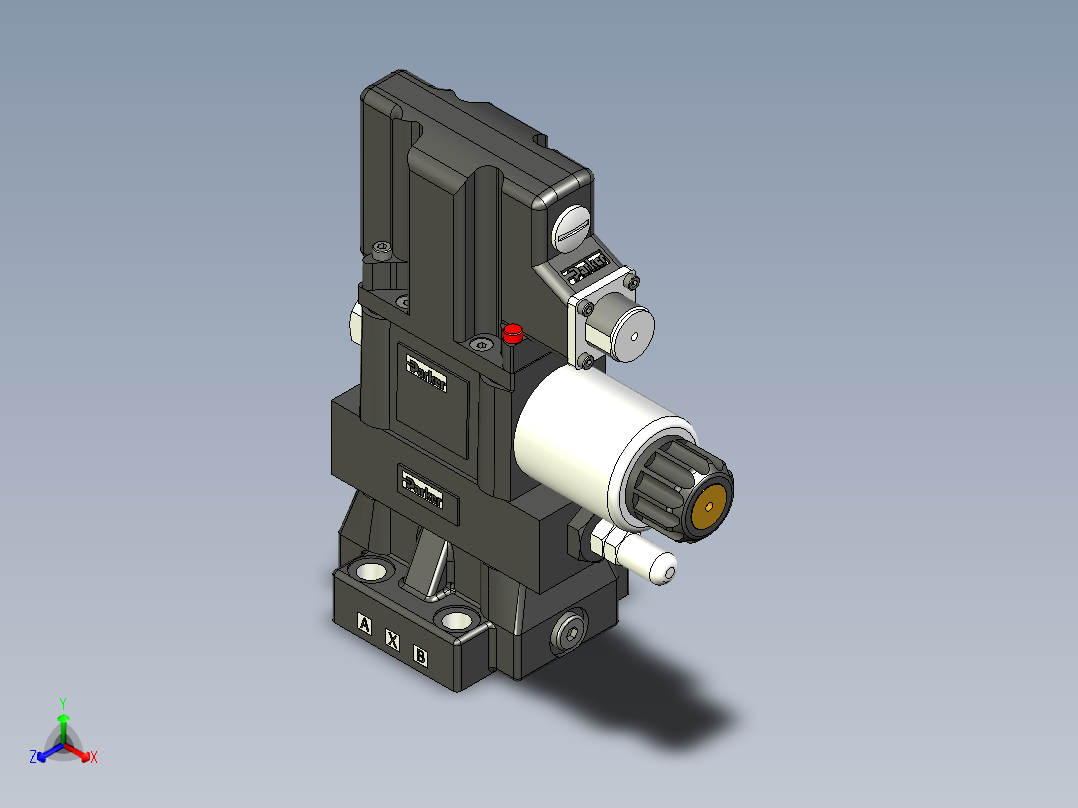 压力控制阀-安全阀系列图纸正等轴测图