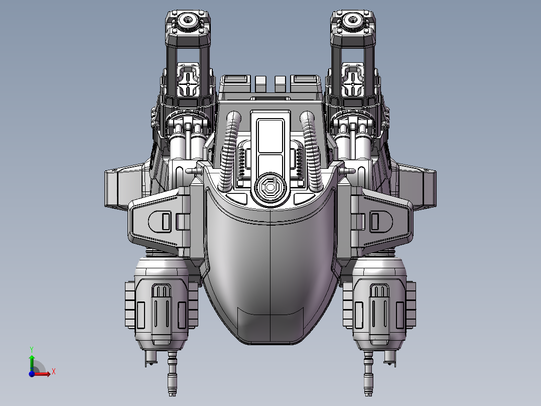 机械战警前视图