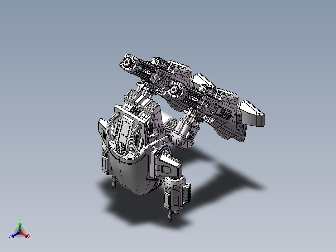 机械战警正等轴测图