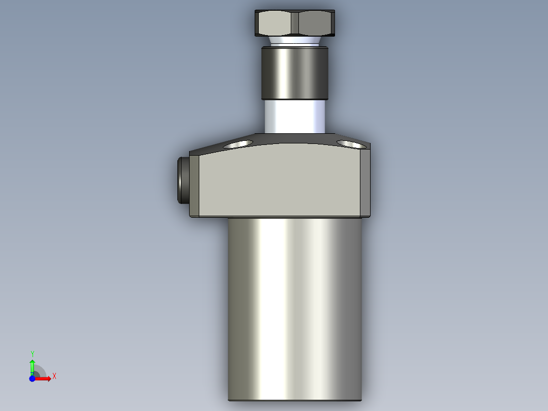 KOSMEKLHS0400-CL-Y60多系列多零件图纸模型前视图