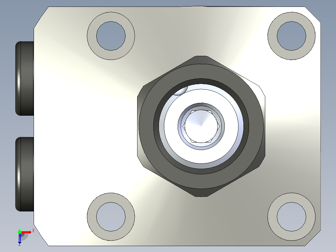 KOSMEKLHS0400-CL-Y60多系列多零件图纸模型俯视图
