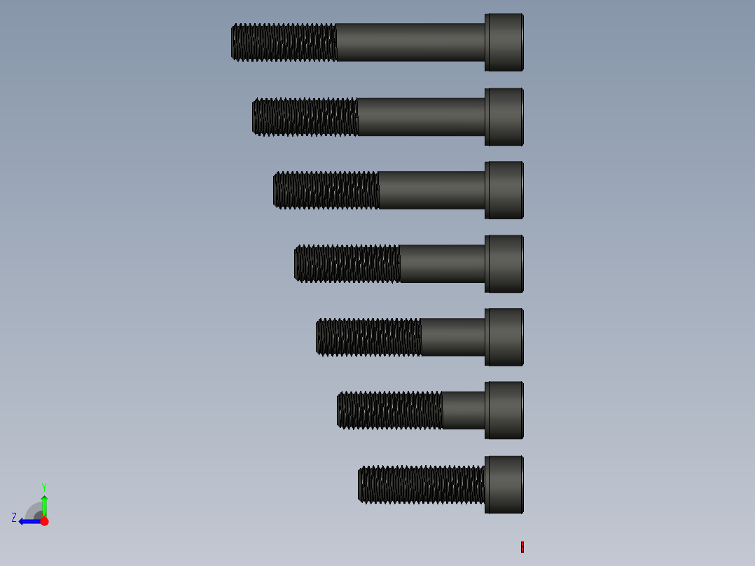 内六角螺丝-M18右视图