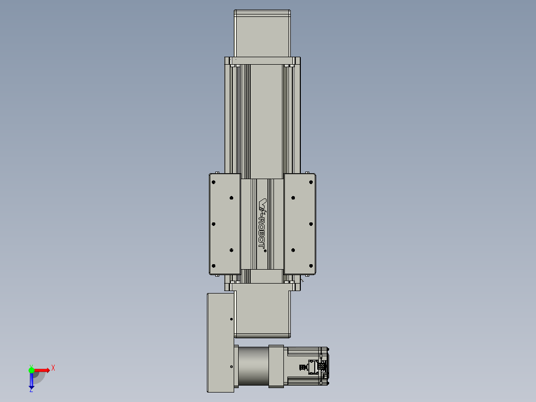 威洛博直线电机模组EB16-L208-S200-BR-ZP75-MS3-5K俯视图