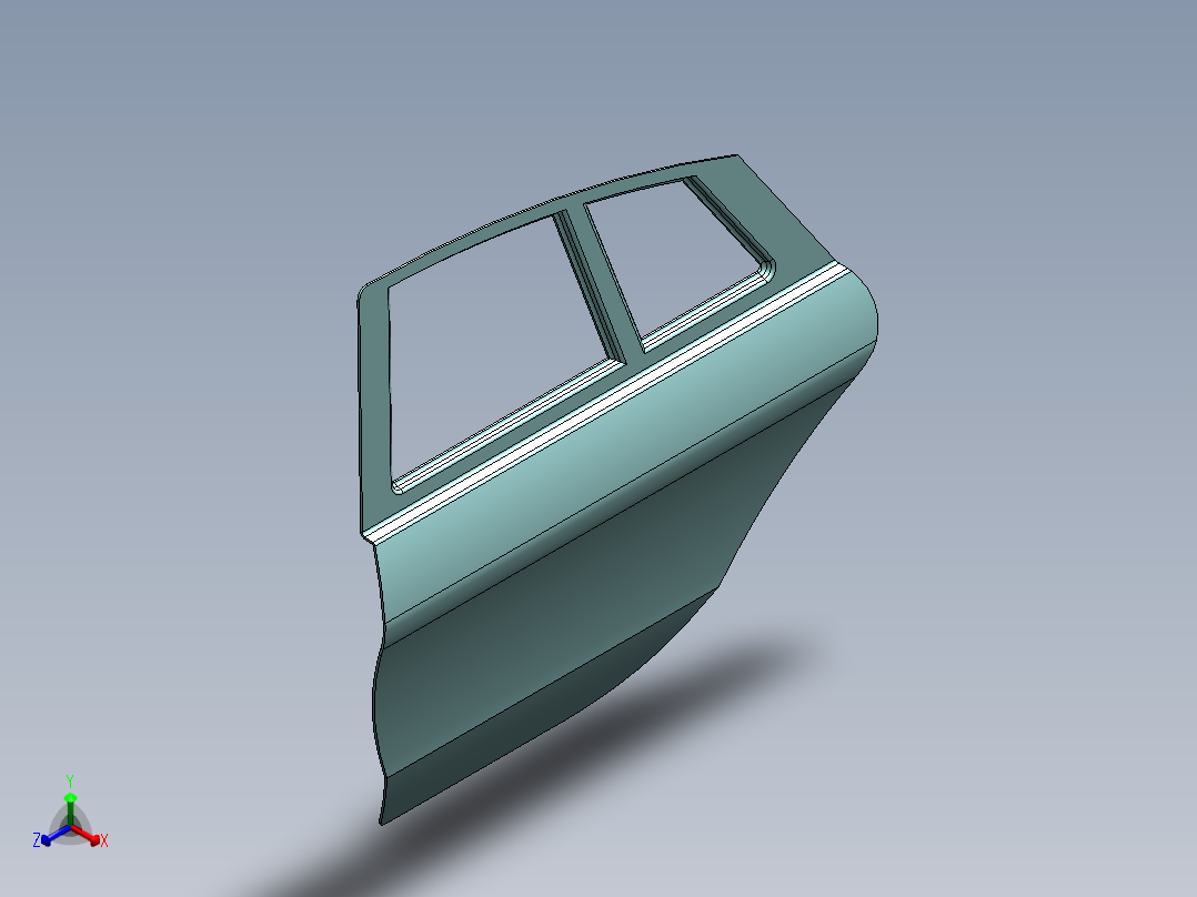 乘用车门--sw正等轴测图