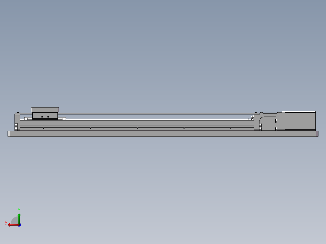 单轴驱动器后视图