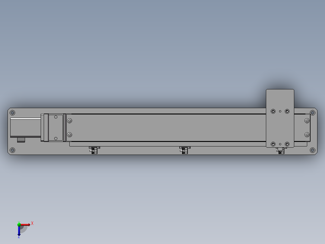 单轴驱动器俯视图