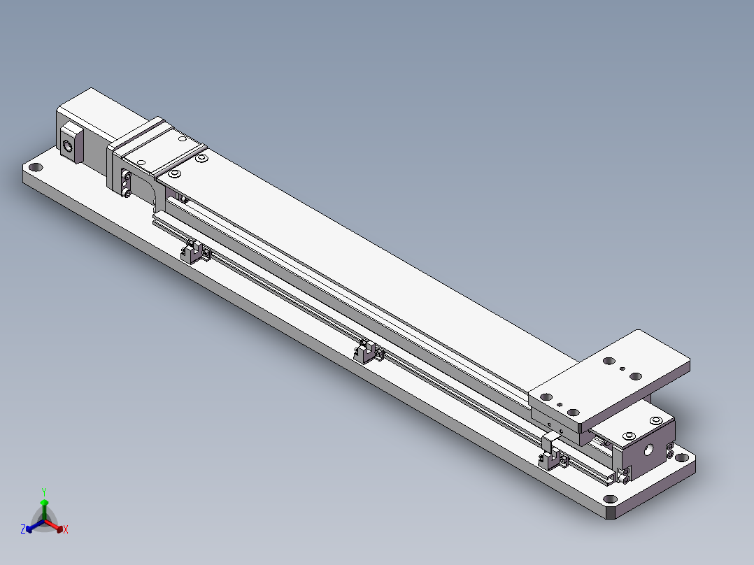 单轴驱动器正等轴测图