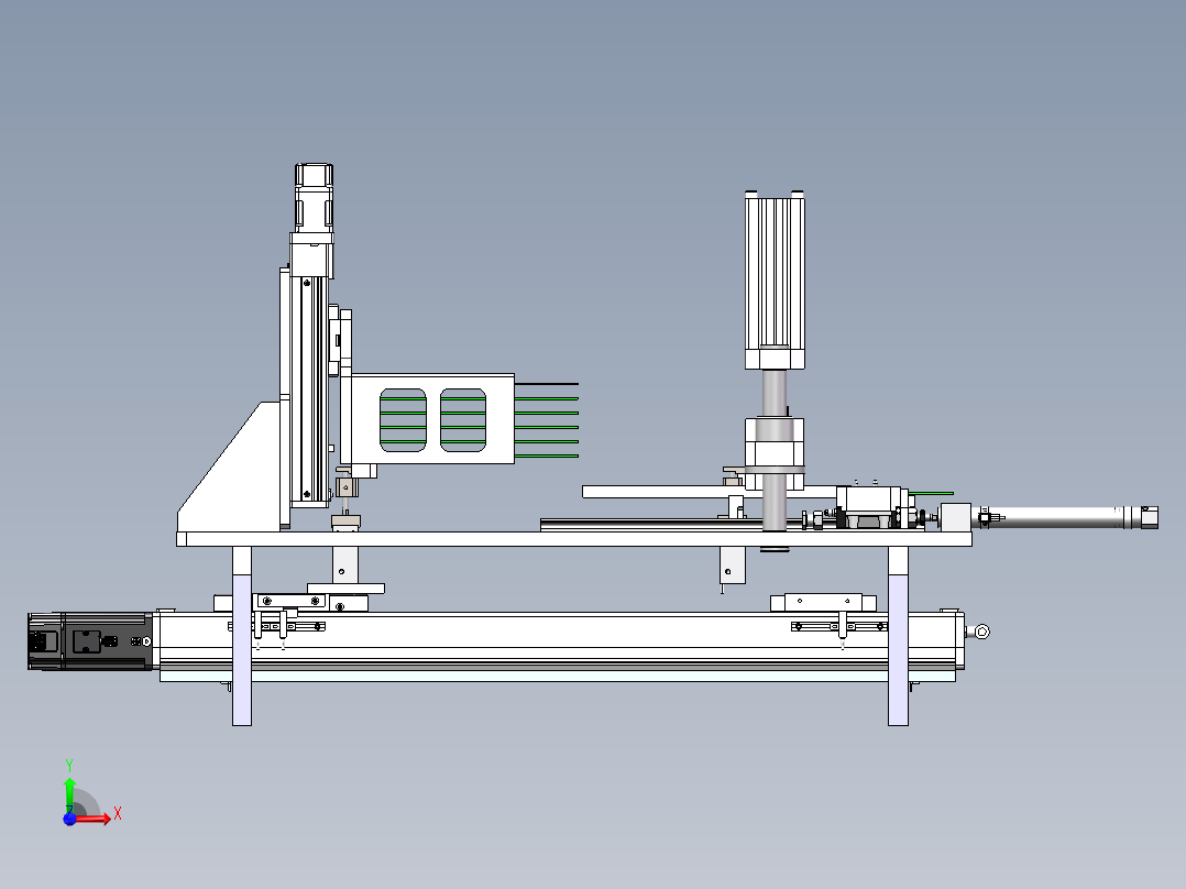 自动上料存储前视图