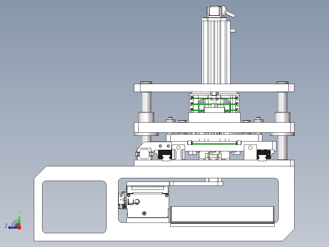 自动上料存储右视图