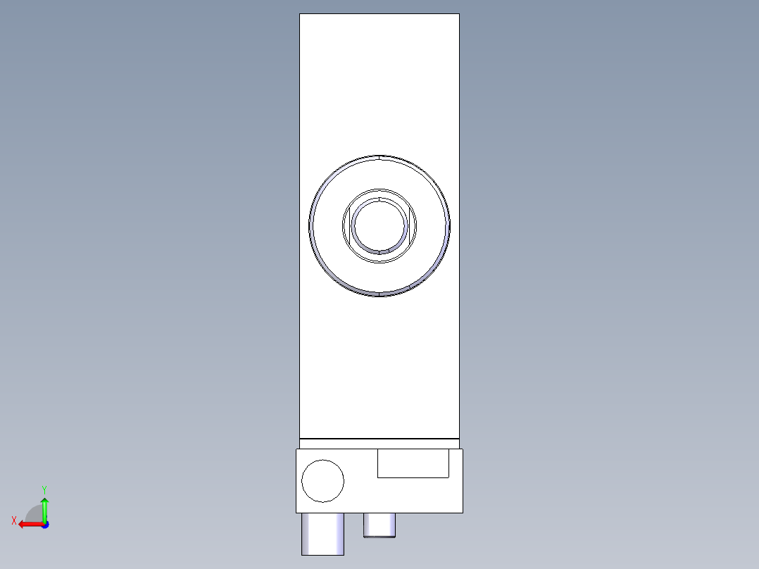 德克斯TUNKERS气缸数模SZK_63_1_Z_T12_TUENKERS后视图