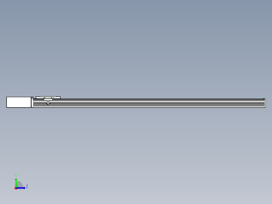 同步带全封闭直线模组TPA-HCB-110D-90-L1200-MR-Y-P40-N3左视图