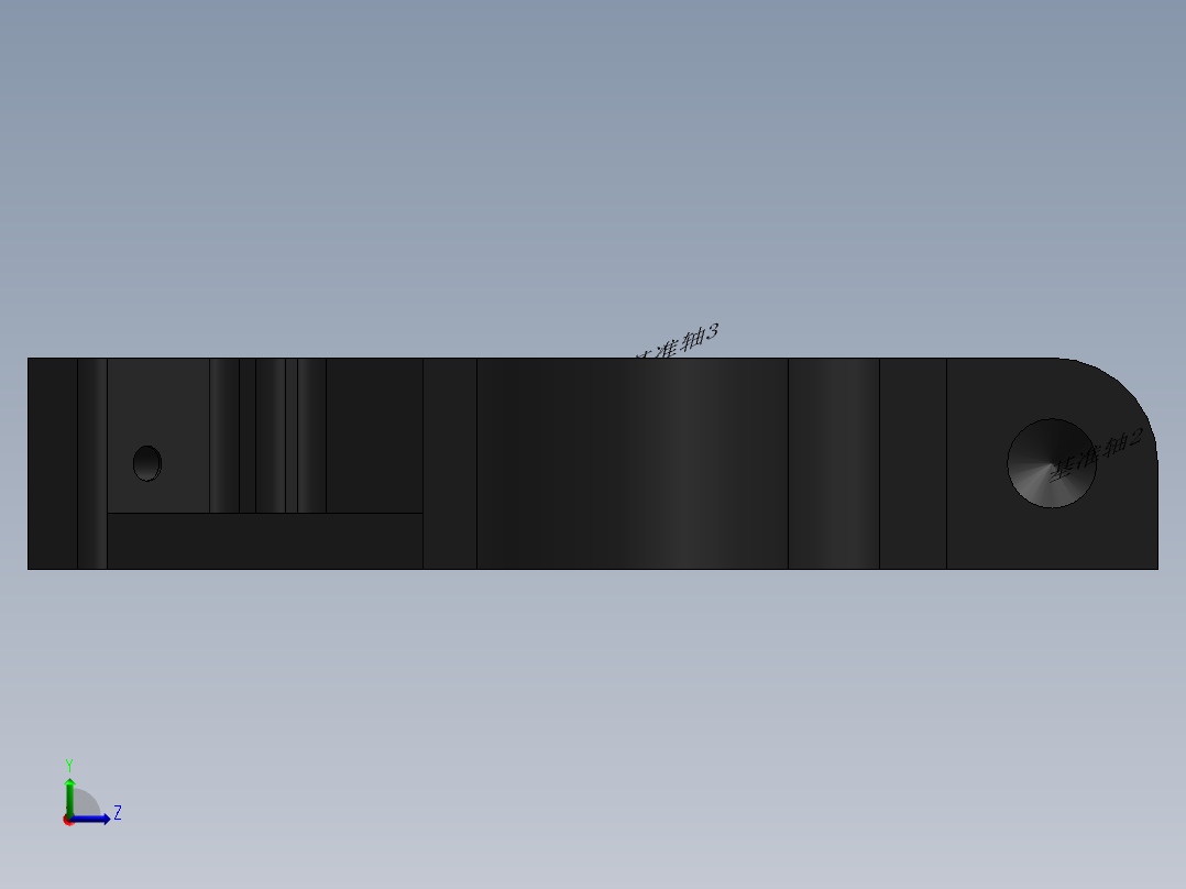 CA6140车床831009杠杆的钻2-M6螺纹孔夹具设计及加工工艺装备含4张CAD图-版本1左视图